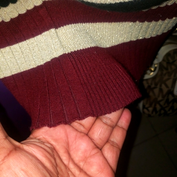 OFF THE SHOULDER SWEATER DRESS - Picture 6 of 8